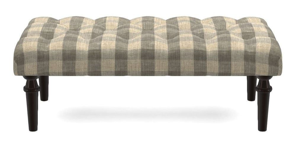 Small Buttoned Footstool