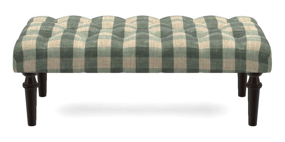 Small Buttoned Footstool