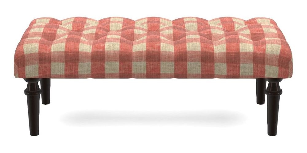 Small Buttoned Footstool