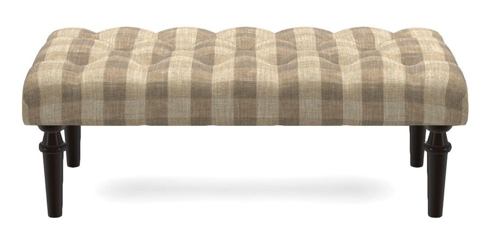 Small Buttoned Footstool