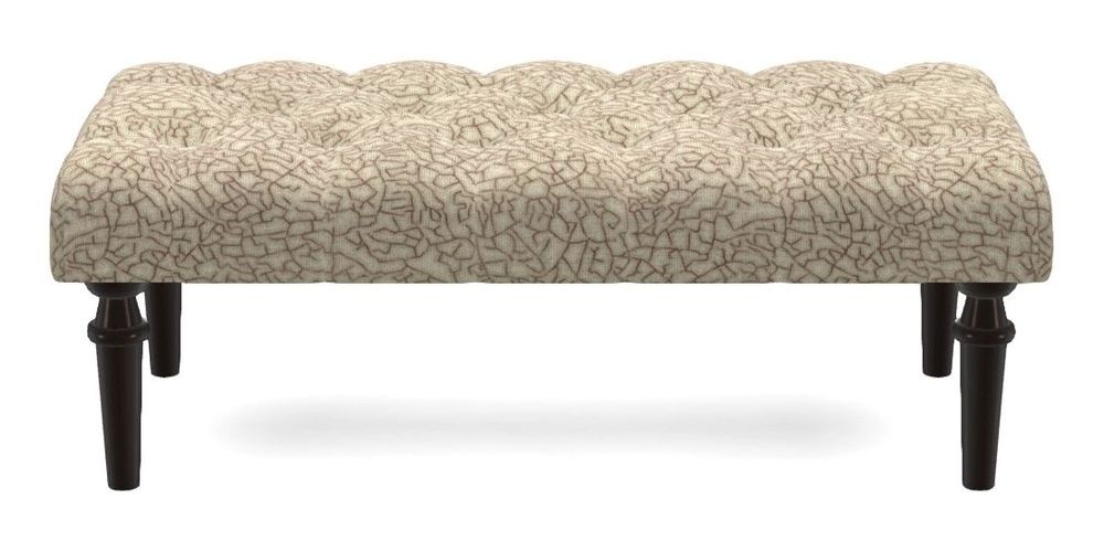 Small Buttoned Footstool