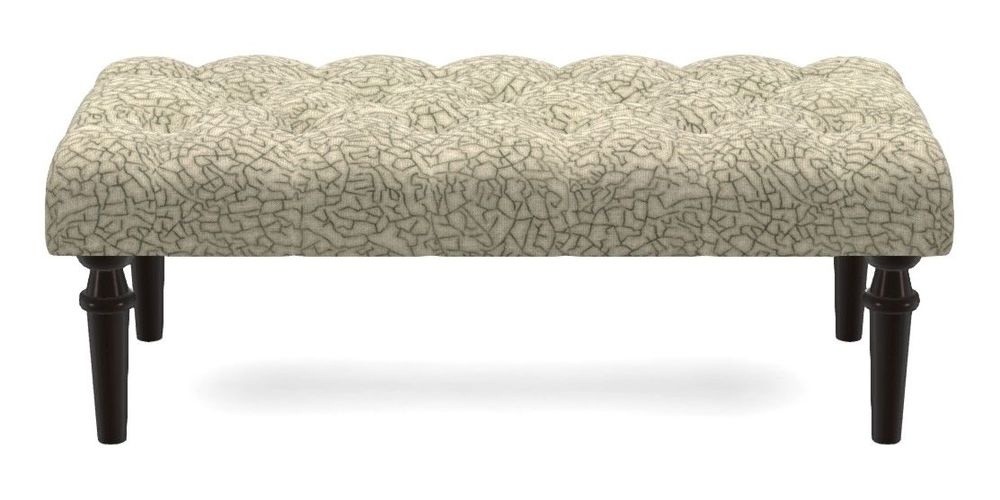 Small Buttoned Footstool