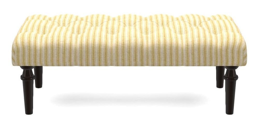 Small Buttoned Footstool