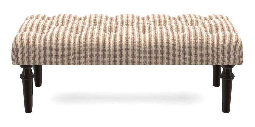 Small Buttoned Footstool