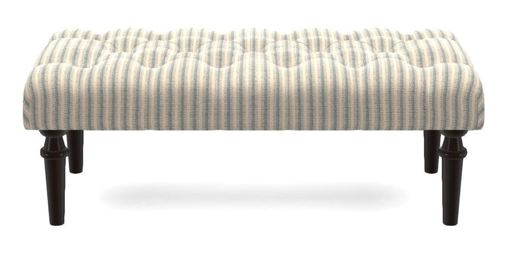 Small Buttoned Footstool