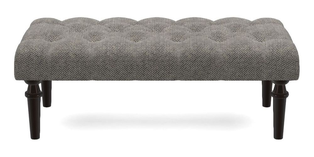 Small Buttoned Footstool