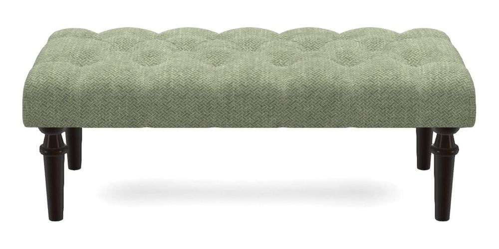 Small Buttoned Footstool