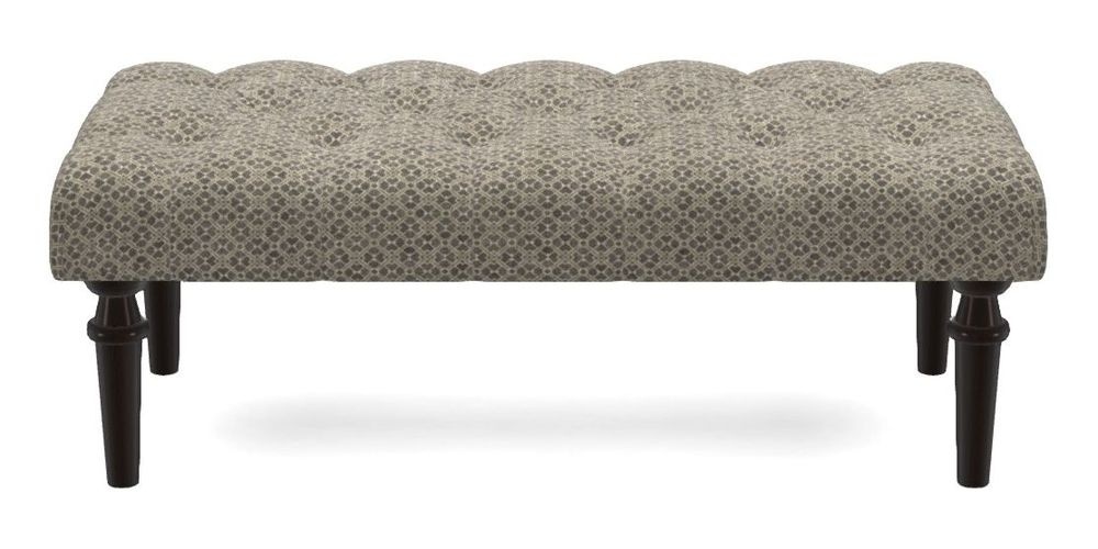 Small Buttoned Footstool