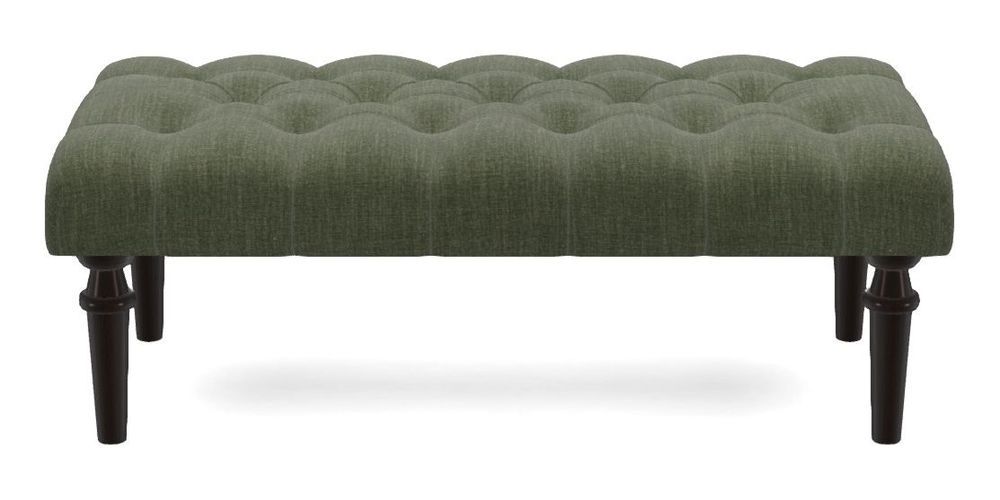 Small Buttoned Footstool