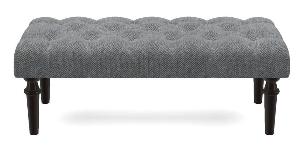 Small Buttoned Footstool