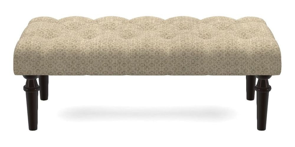 Small Buttoned Footstool