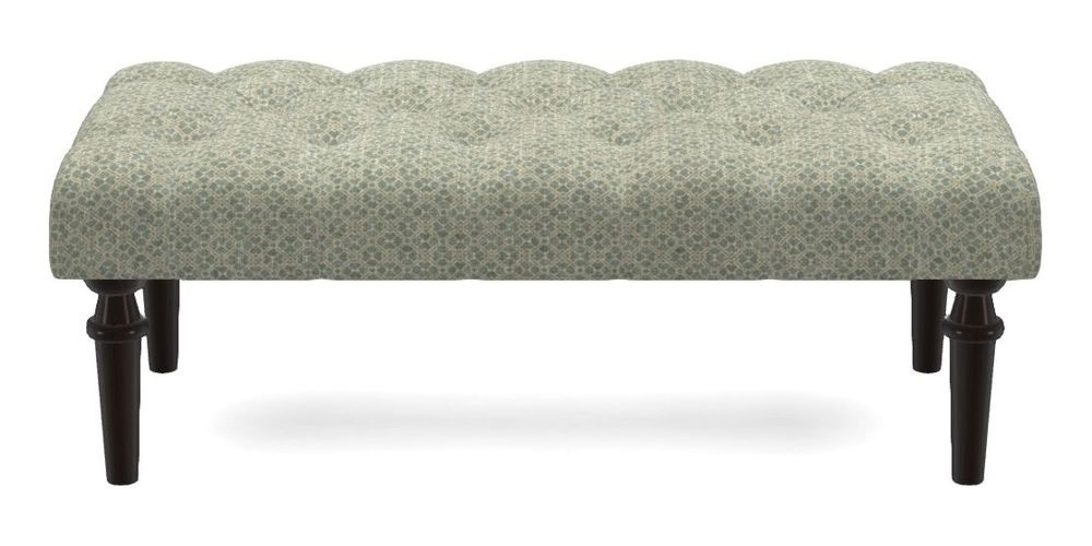 Small Buttoned Footstool