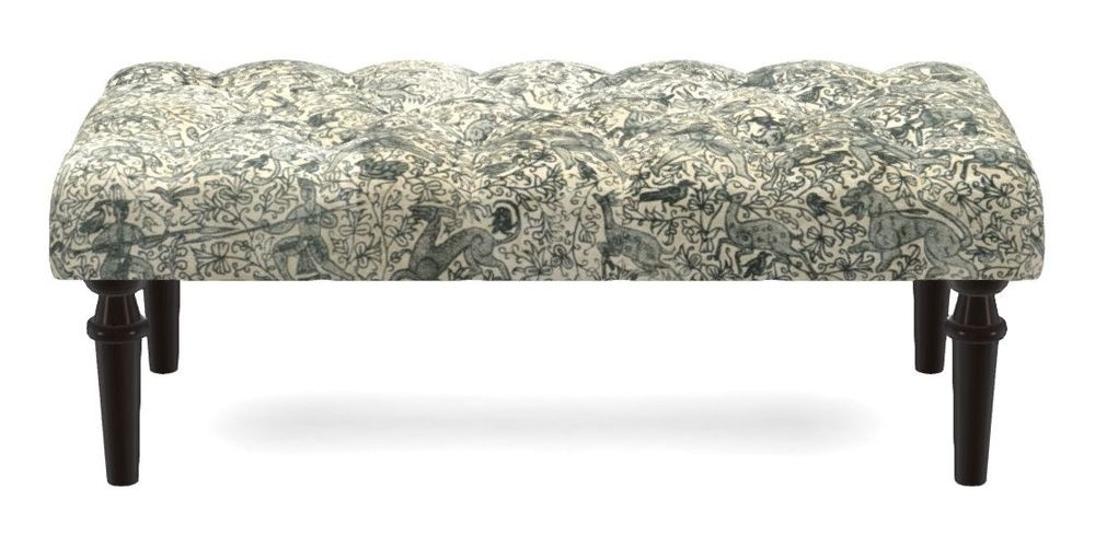 Small Buttoned Footstool