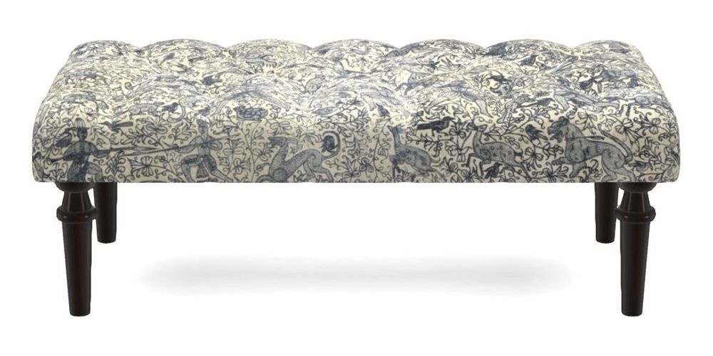 Small Buttoned Footstool