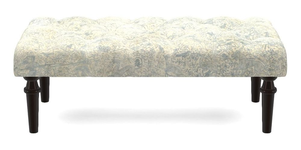 Small Buttoned Footstool