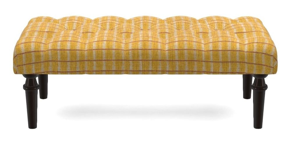 Small Buttoned Footstool