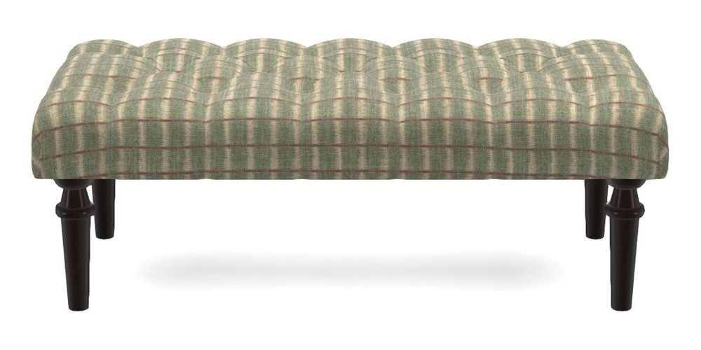 Small Buttoned Footstool