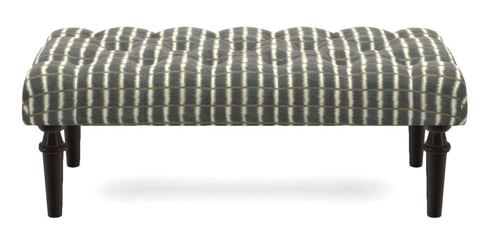 Small Buttoned Footstool