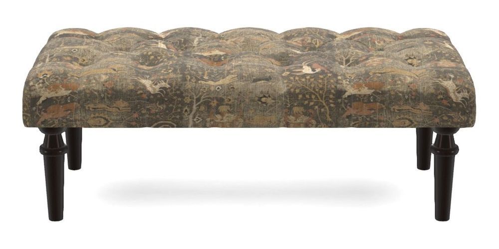 Small Buttoned Footstool