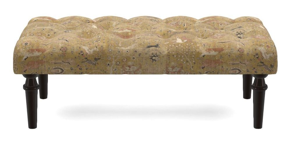 Small Buttoned Footstool