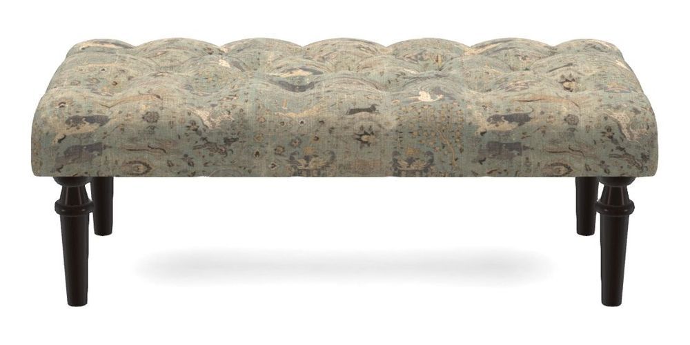 Small Buttoned Footstool