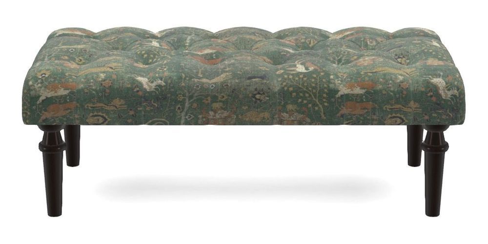 Small Buttoned Footstool