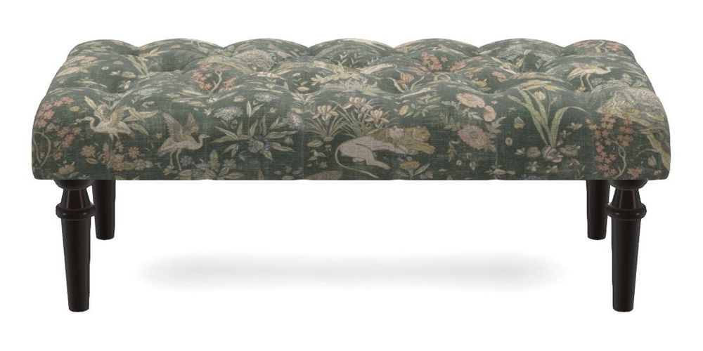 Small Buttoned Footstool