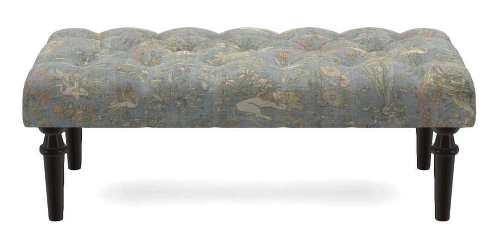 Small Buttoned Footstool