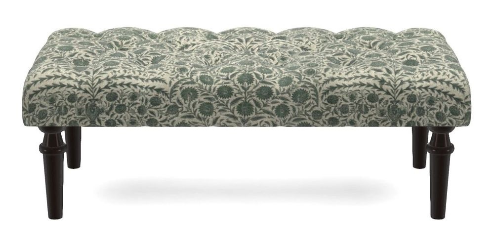 Small Buttoned Footstool