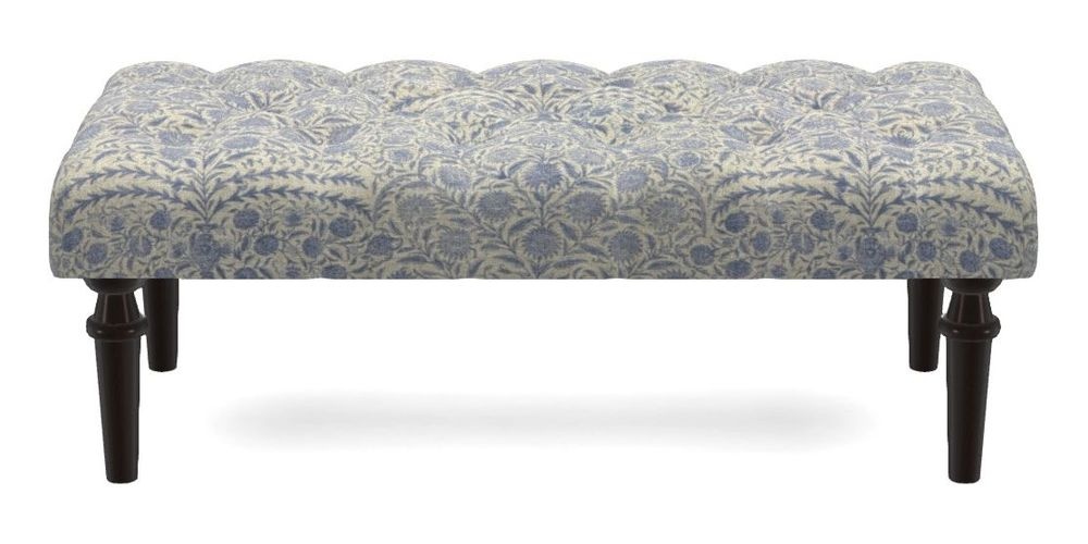 Small Buttoned Footstool