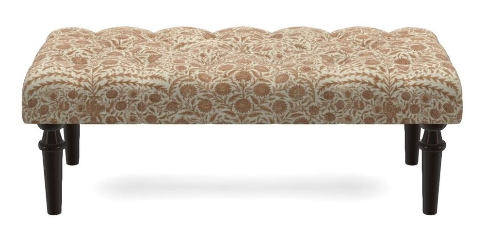 Small Buttoned Footstool