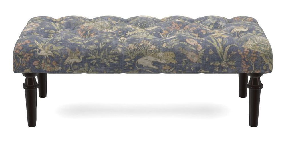 Small Buttoned Footstool