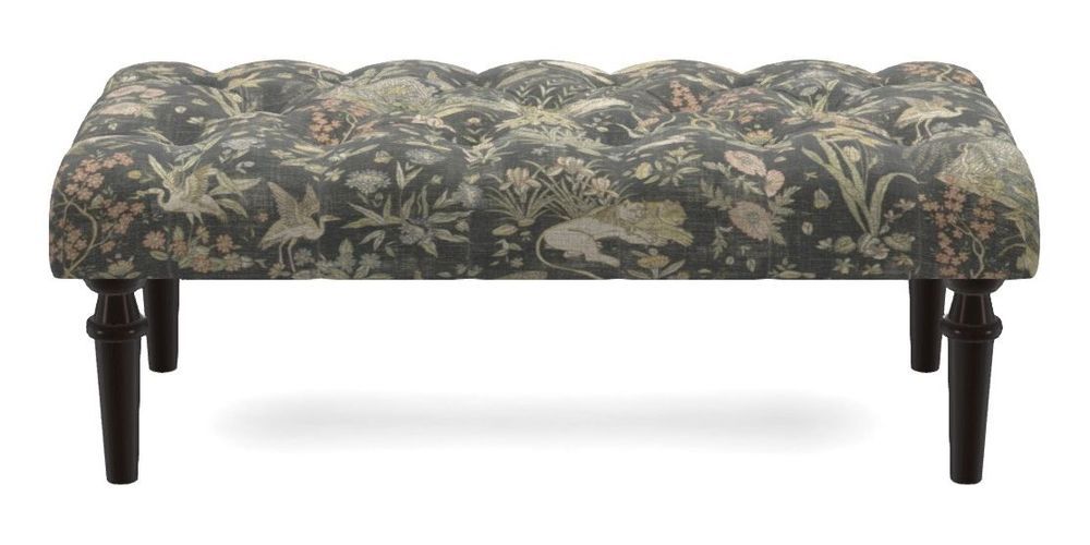 Small Buttoned Footstool