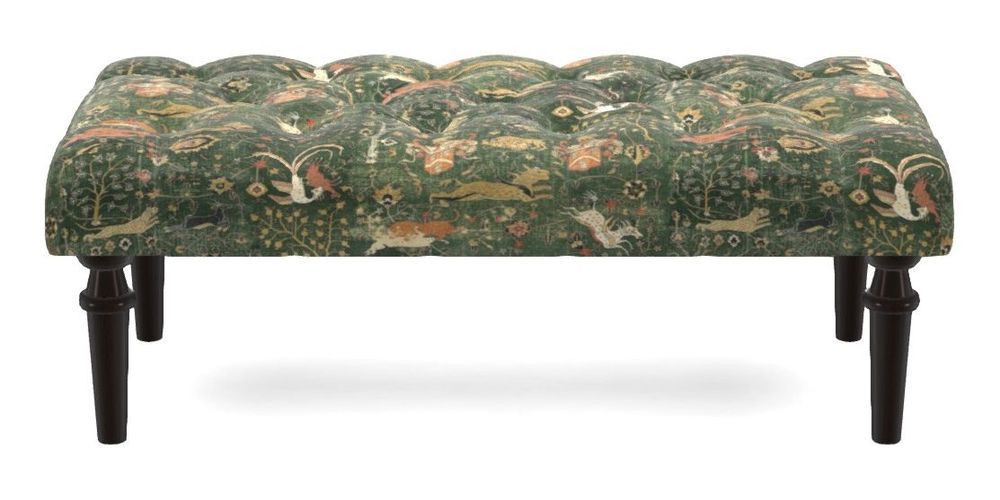 Small Buttoned Footstool