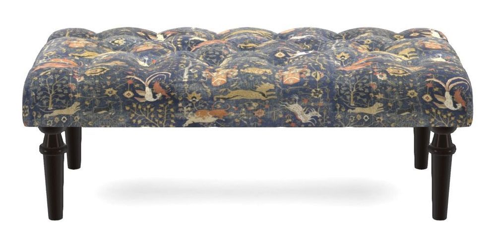 Small Buttoned Footstool