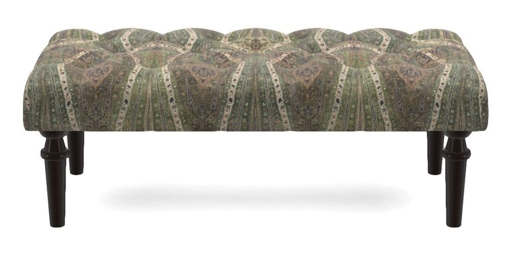 Small Buttoned Footstool