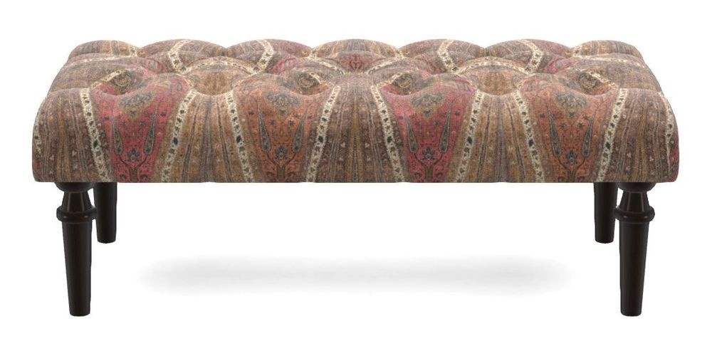 Small Buttoned Footstool