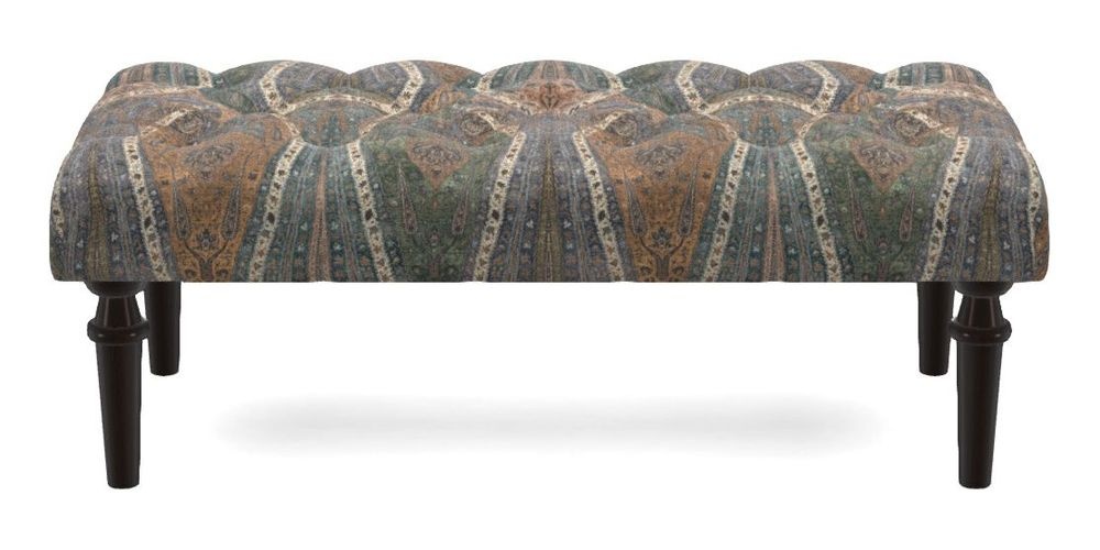 Small Buttoned Footstool