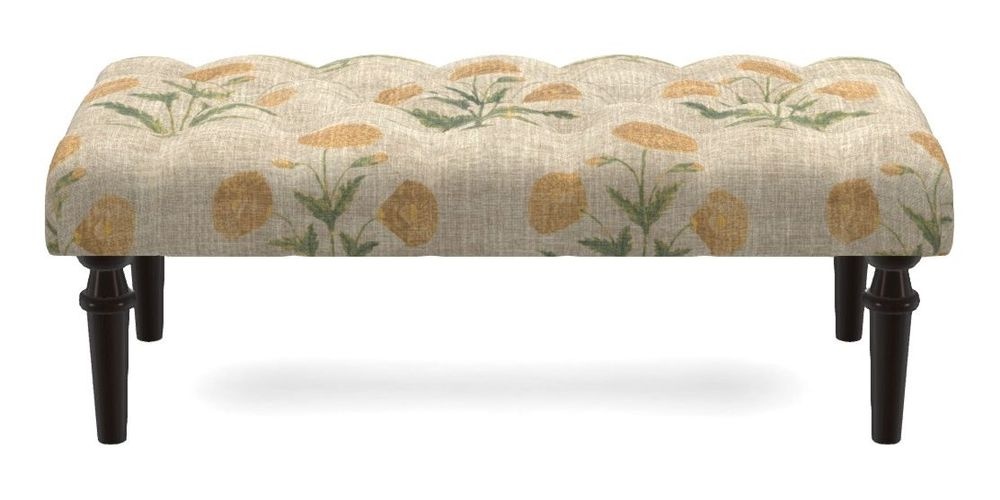 Small Buttoned Footstool