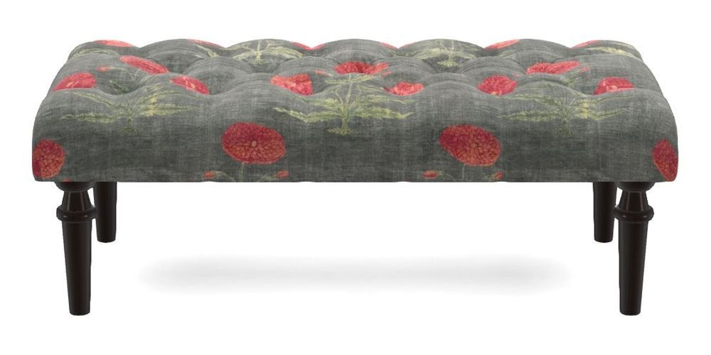 Small Buttoned Footstool