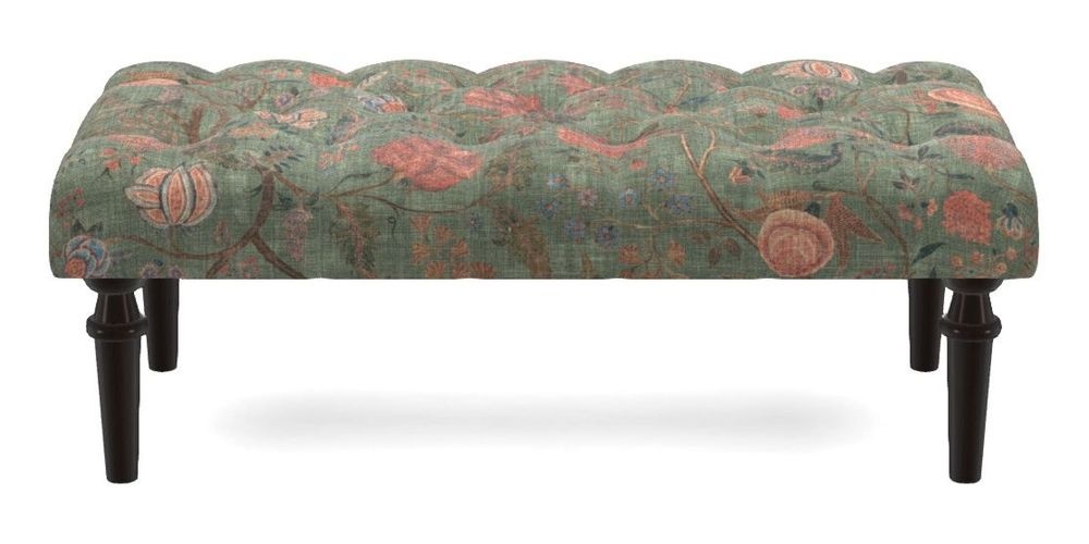 Small Buttoned Footstool