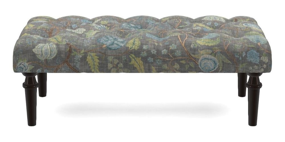 Small Buttoned Footstool