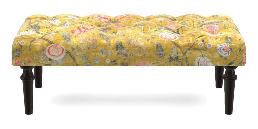 Small Buttoned Footstool