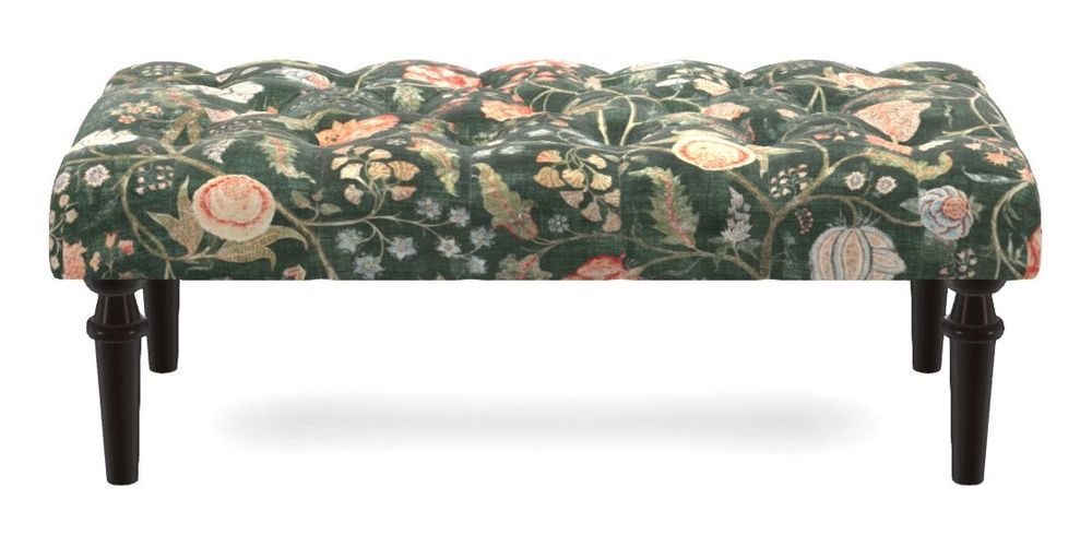 Small Buttoned Footstool