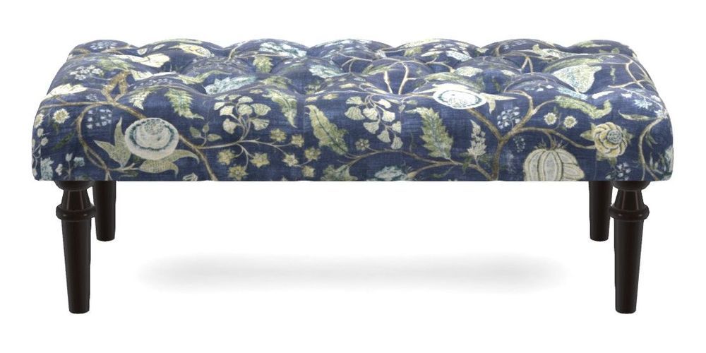 Small Buttoned Footstool