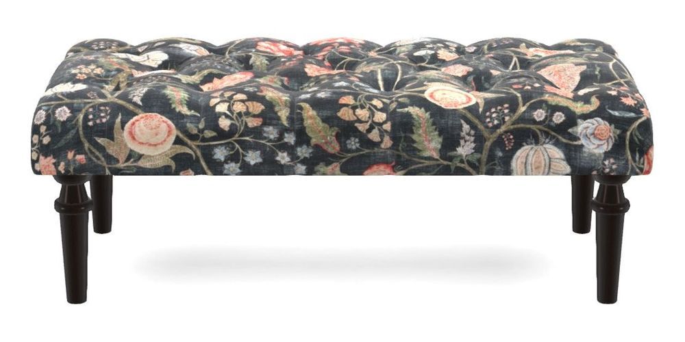 Small Buttoned Footstool