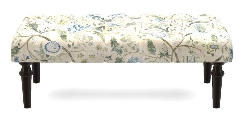 Small Buttoned Footstool