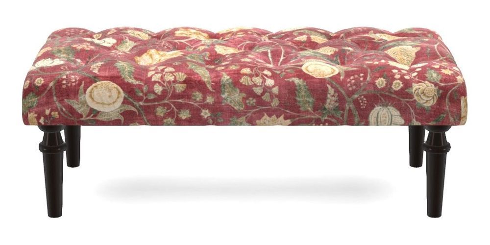 Small Buttoned Footstool