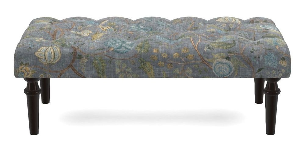 Small Buttoned Footstool