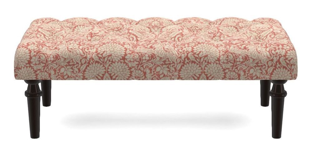 Small Buttoned Footstool